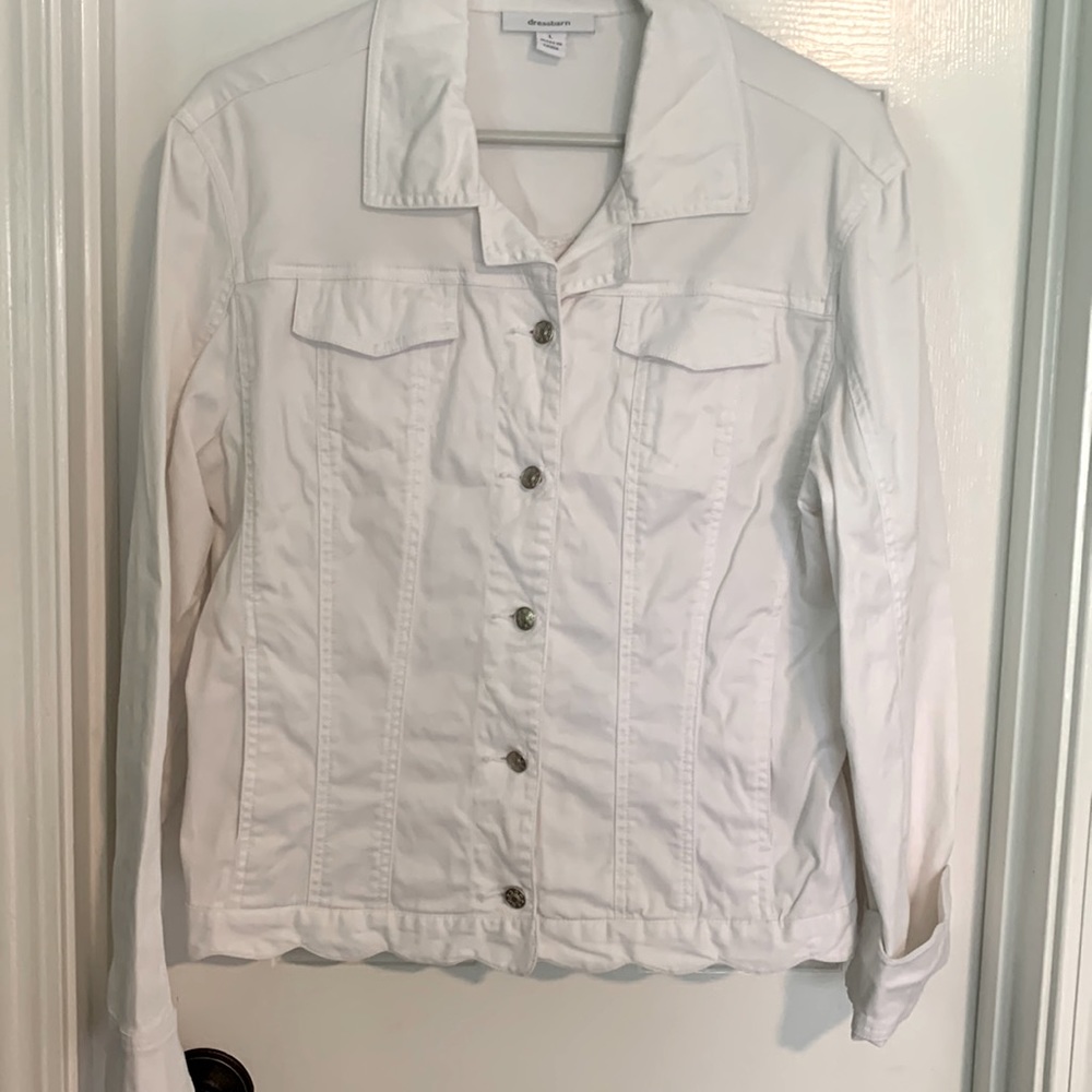 White jacket L with pockets